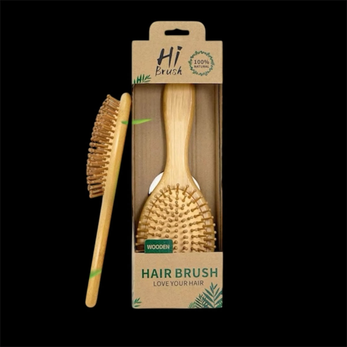 🪵 Brosse naturelle – Format Compact & Nomade